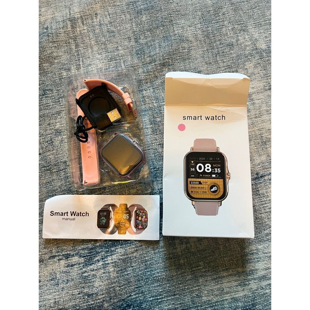 NIB! LAXASFIT Pink Smart Watch - Picture 3 of 4